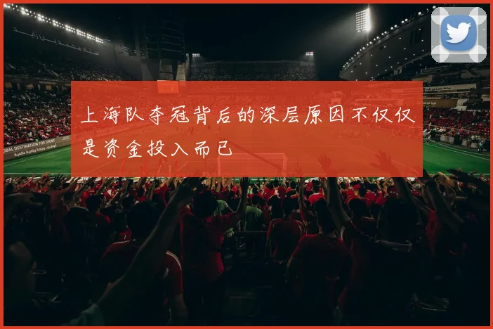 上海队夺冠背后的深层原因不仅仅是资金投入而已